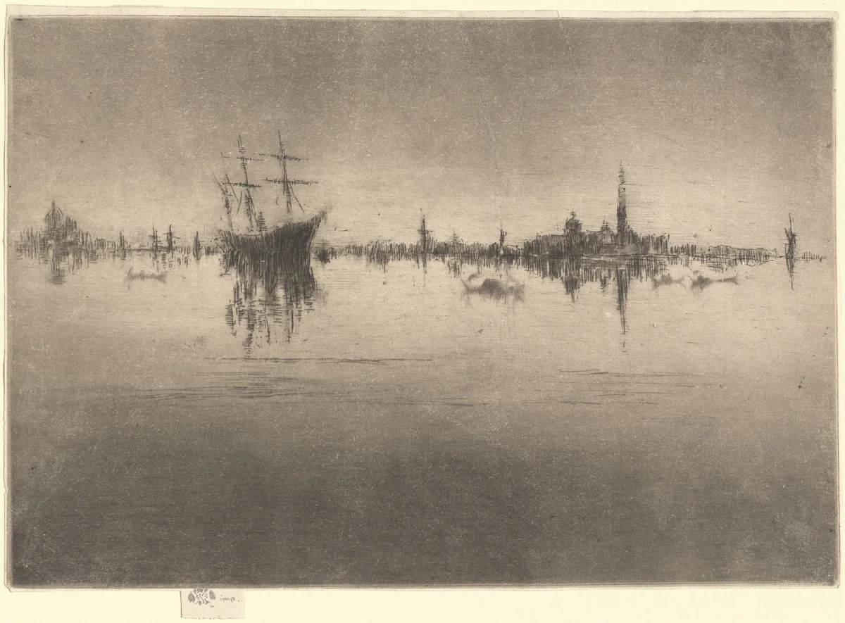 Nocturne by James McNeill Whistler, print, 1879-1880