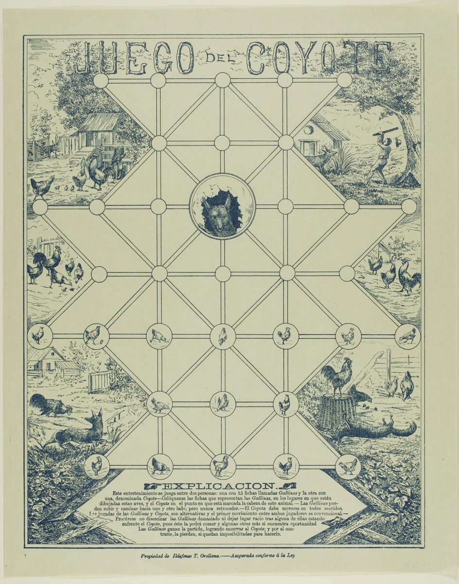 Game of the Coyote by José Guadalupe Posada, print, 1871-1913