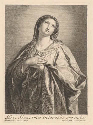 The Virgin by Giovanni Bottani; Giuseppe Bottani, print, 1850-1899