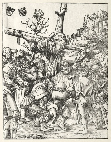 Martyrdom of St. Peter by Lucas Cranach, print