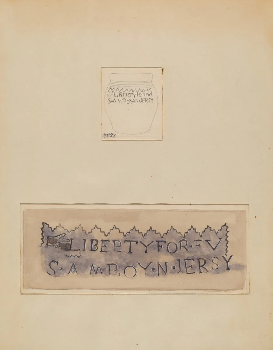 Small Pot or Crock by John Tarantino, index of american design, 1938