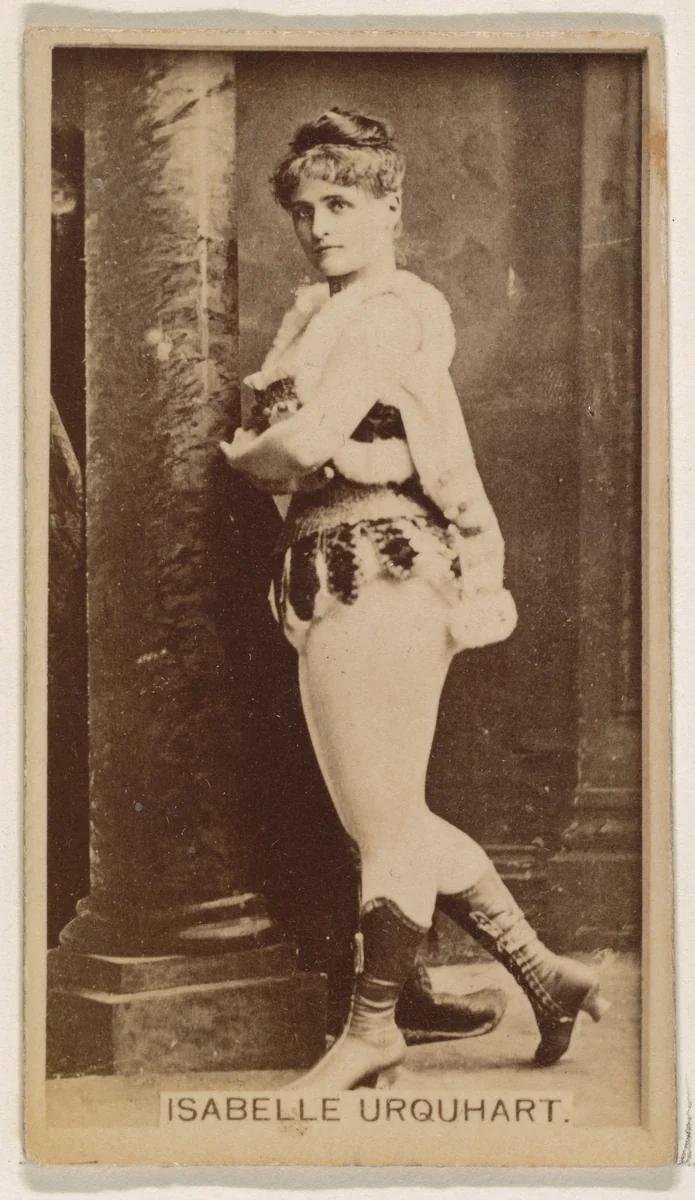 Isabelle Urquhart, from the Actresses series (N245) issued by Kinney Brothers to promote Sweet Caporal Cigarettes by Kinney Brothers Tobacco Company, photograph, 1890
