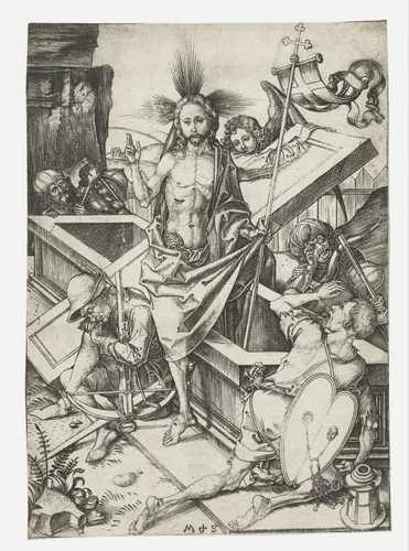 De opstanding by Unknown, print, 1470-1491