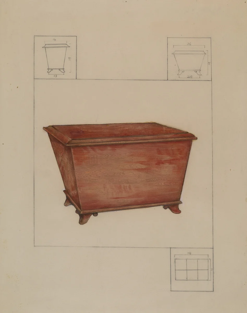 Wine Cooler by Henry Meyers, index of american design, 1936