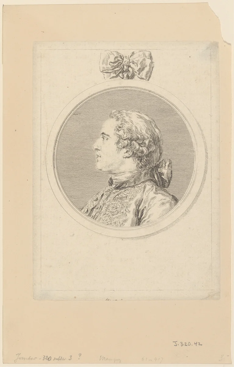 Le Marquis de Marigny by Charles Nicolas Cochin II, print, 1752