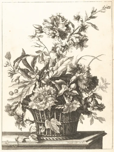 Upright Baskets of Flowers by Jean Baptiste Monnoyer, book, 1680-1690