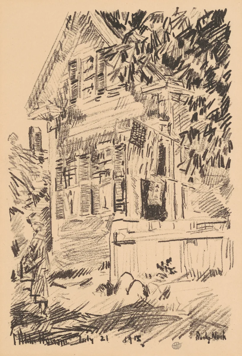 The Service Flag by Childe Hassam, print, 1918