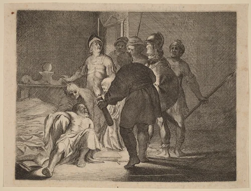 The Death of Cato by Willem Basse, print, 1634