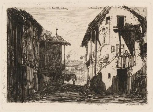 A Cusset (Allier) by Maxime Lalanne; Alfred Cadart, print, 1869
