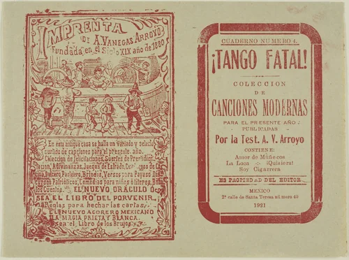 Fatal Tango! by José Guadalupe Posada, print, 1921
