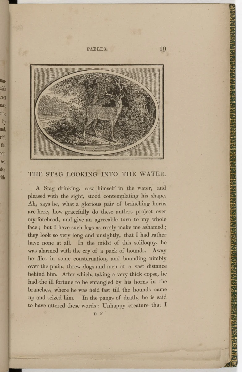 Headpiece (page 19) from The Fables of Aesop by Thomas Bewick, illustrated book, 1818