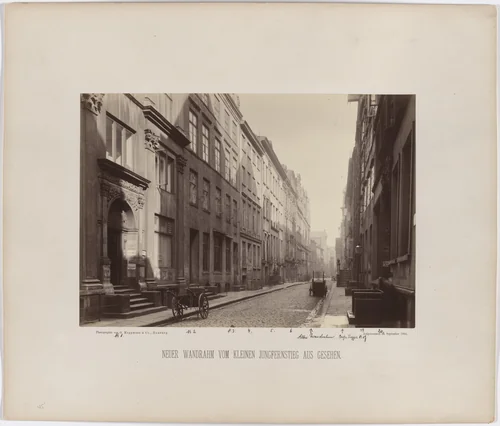 New Façades Seen from Kleiner Jungfernstieg Street by Georg Koppmann, photograph, 1884