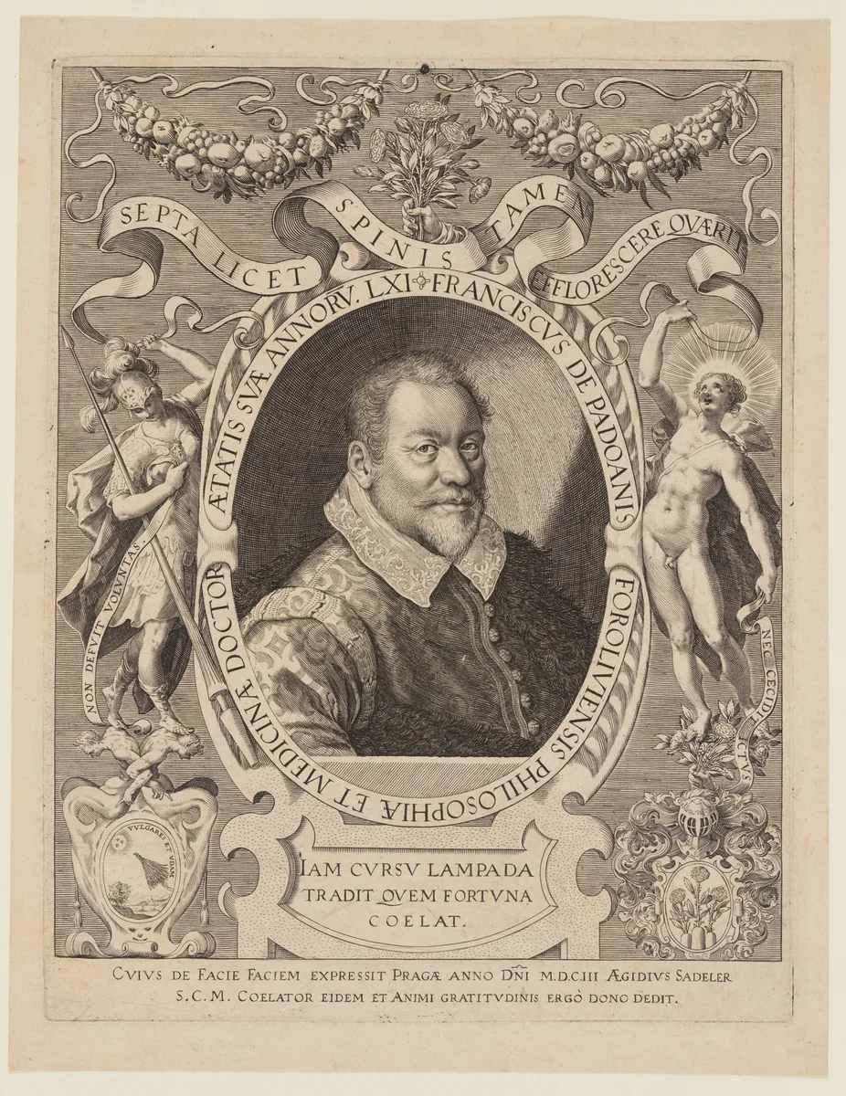 Franciscus de Padoanis Foroliviensis (Francesco da Forlì) by Aegidius Sadeler, print, 1603