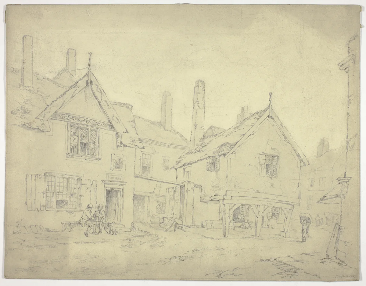 Foregate Street, Chester by Thomas Webster, drawing, 1827