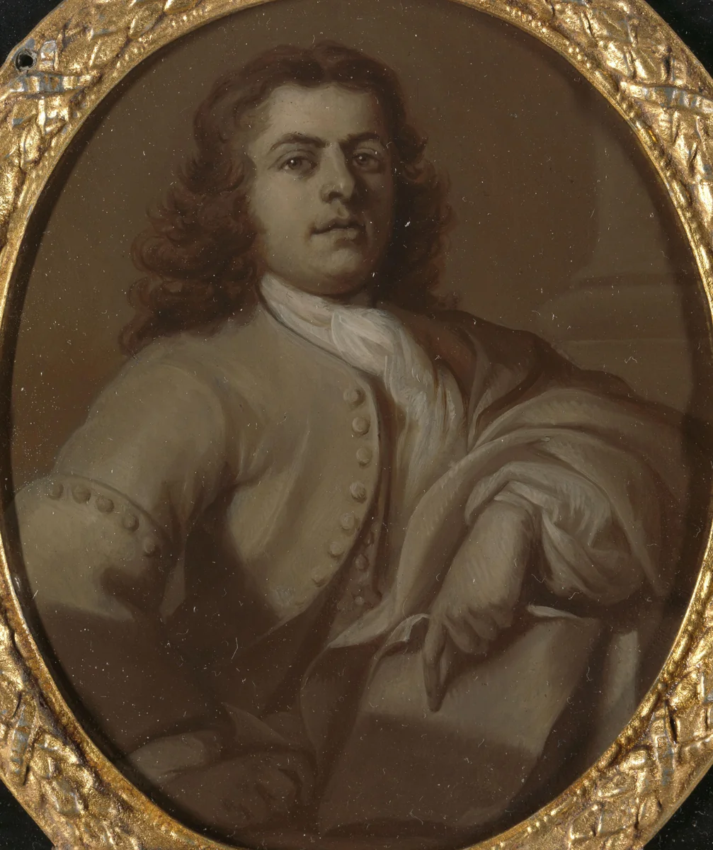 Portrait of Adriaan van der Vliet (1707-77), Poet in Rotterdam by Dionys van Nijmegen, painting, 1732-1771