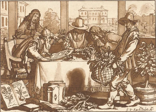 Botanicus by Cornelis Ploos van Amstel, print, 1780-1787