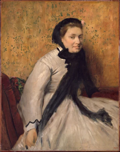 Portrait of a Woman in Gray by Edgar Degas, painting, 1860-1870