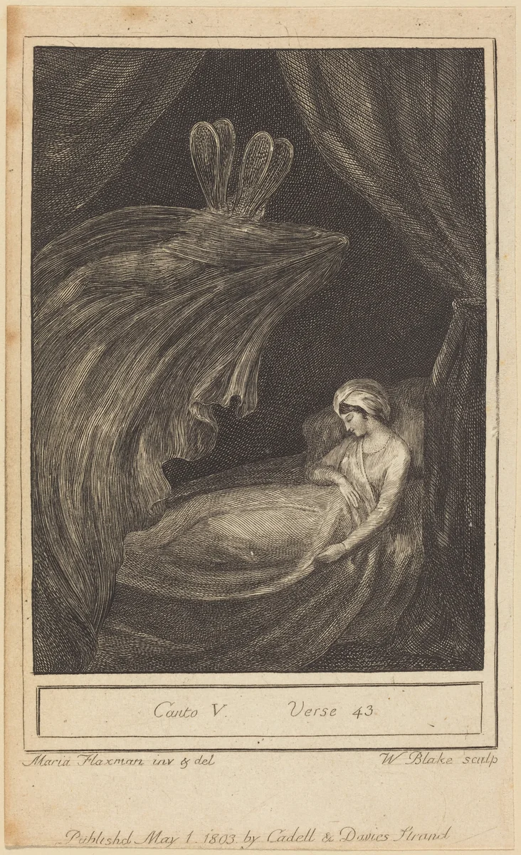 Canto V, Verse 43 by William Blake, print, 1803