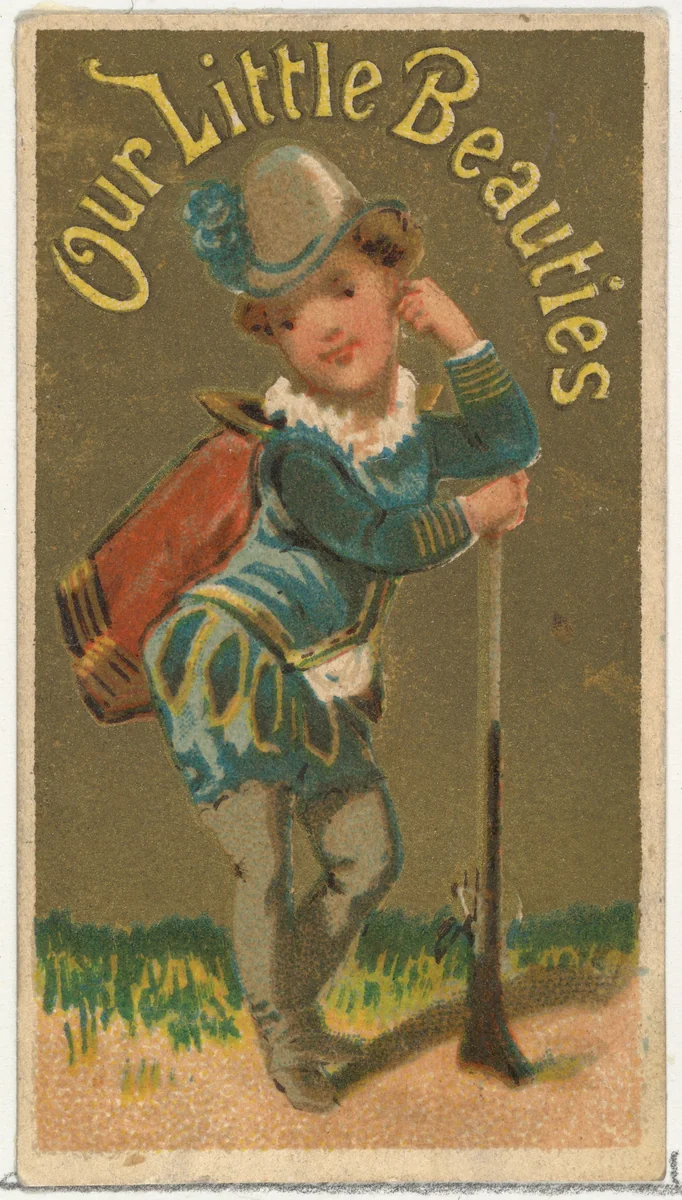 From the Girls and Children series (N58) promoting Our Little Beauties Cigarettes for Allen & Ginter brand tobacco products by Allen & Ginter, print, 1887