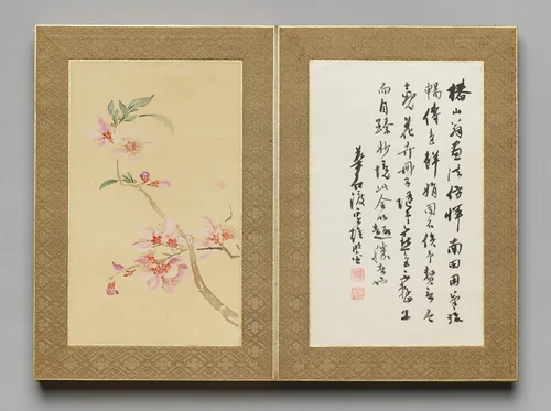 Preface from Flowers and Grasses by Tsubaki Chinzan (椿椿山), painting, 1841