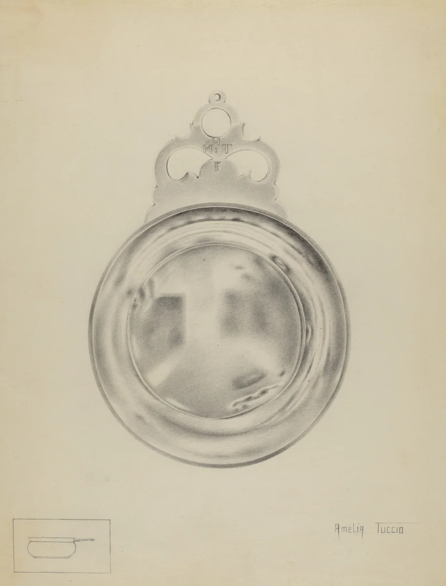 Silver Porringer by Amelia Tuccio, index of american design, 1936