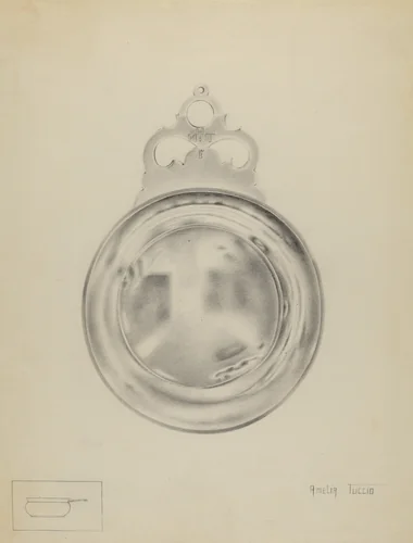 Silver Porringer by Amelia Tuccio, index of american design, 1936