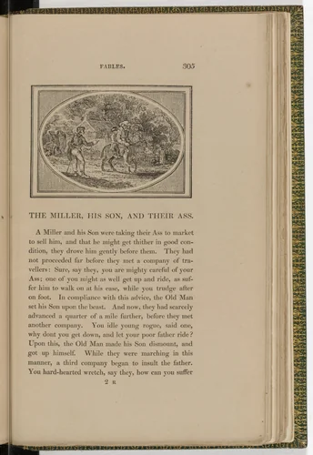 Headpiece (page 305) from The Fables of Aesop by Thomas Bewick, illustrated book, 1818