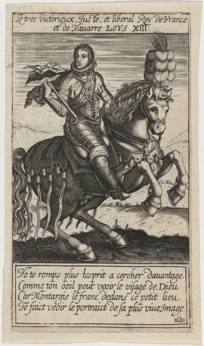 Louis XIII by Léonard Gaultier, print, 1621