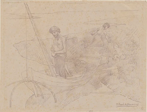 The Poor Fisherman (Le Pauvre pêcheur) by Pierre Puvis de Chavannes, print, 1897