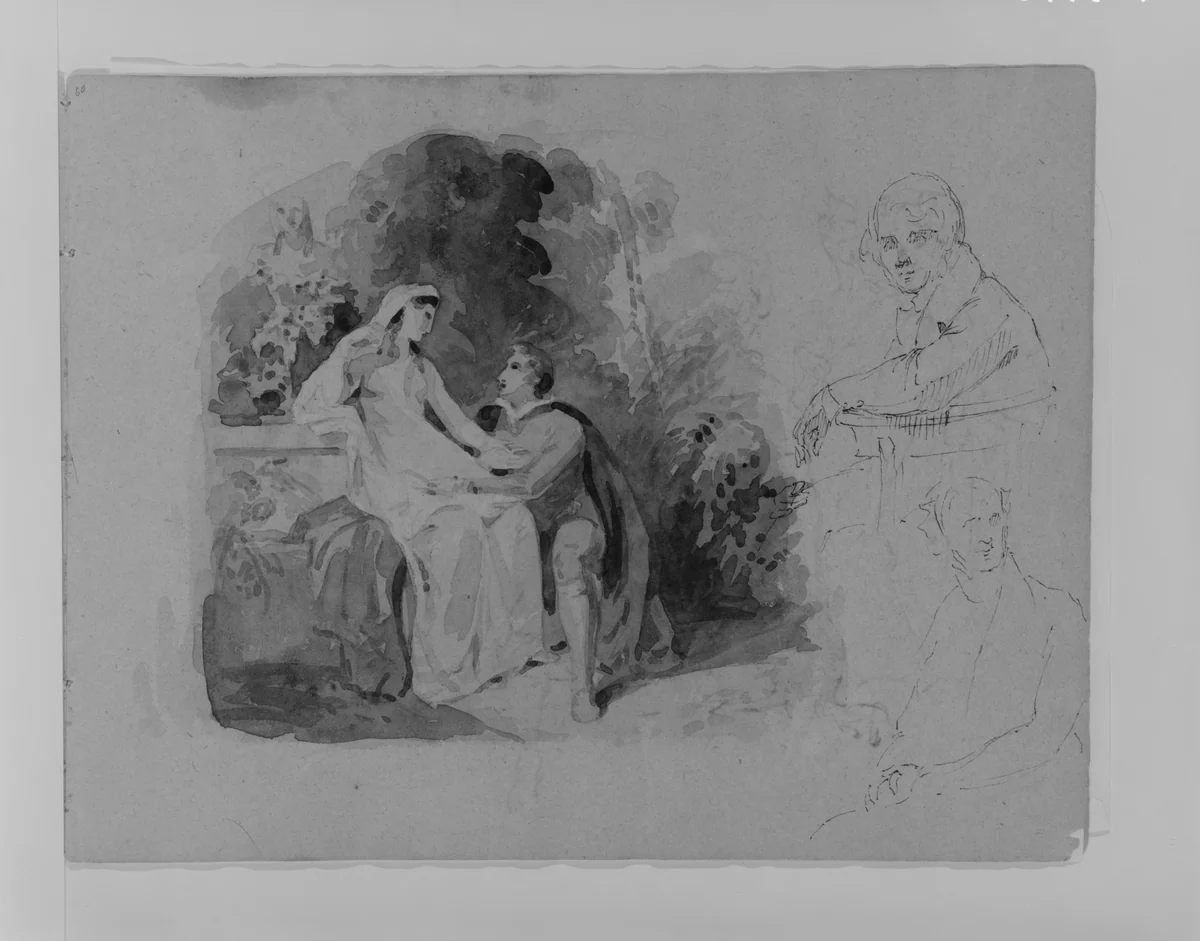 (From Sketchbook) by Thomas Sully, artwork, 1810-1820