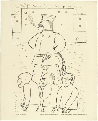 The World Made Safe for Democracy (Die vollendete Demokratie) from the portfolio God with Us (Gott mit uns) by George Grosz, print, 1919