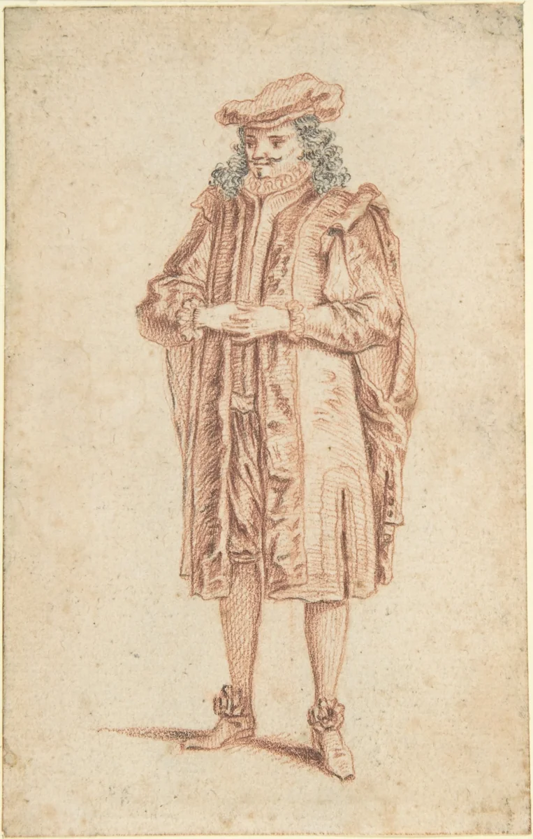 Crepin's Master by Claude Gillot, drawing, 1685-1975