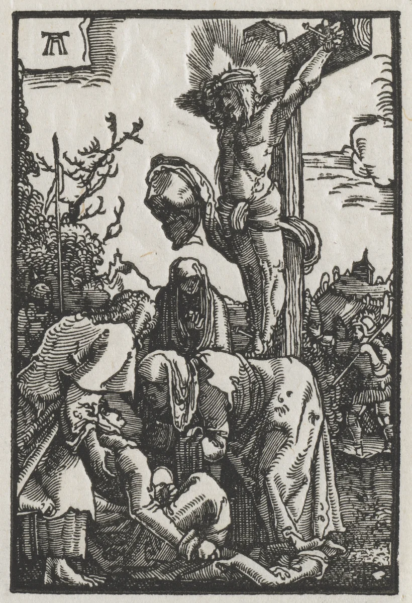 The Fall and Redemption of Man: Christ on the Cross by Albrecht Altdorfer, print, 1510-1520