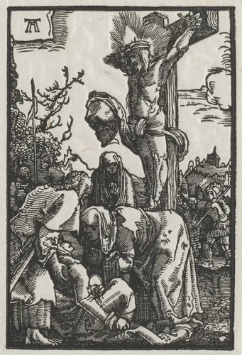 The Fall and Redemption of Man: Christ on the Cross by Albrecht Altdorfer, print, 1510-1520