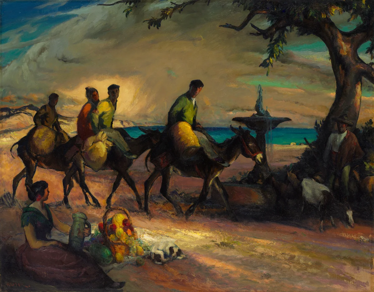 The Road to the Sea by Henry Keller, painting, 1923