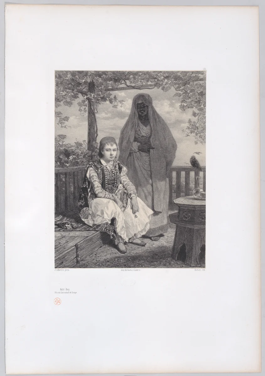 Halil Bey, fils du Caïmakan de Sinope by Jules Didier, print, 1850-1914