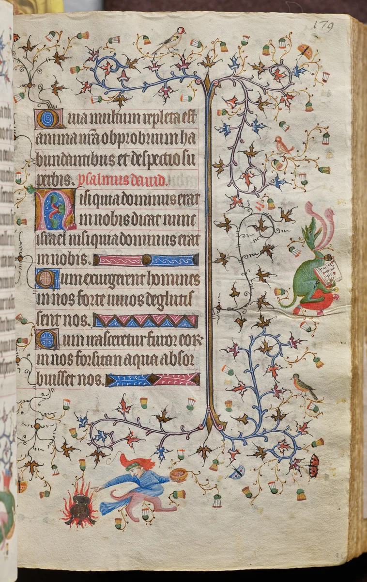 Hours of Charles the Noble, King of Navarre (1361-1425): fol. 90r, Text by Master of the Brussels Initials and Associates, book, 1400-1410