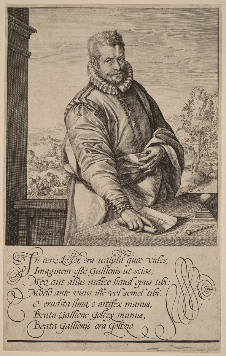 Philip Galle by Hendrick Goltzius, print, 1582