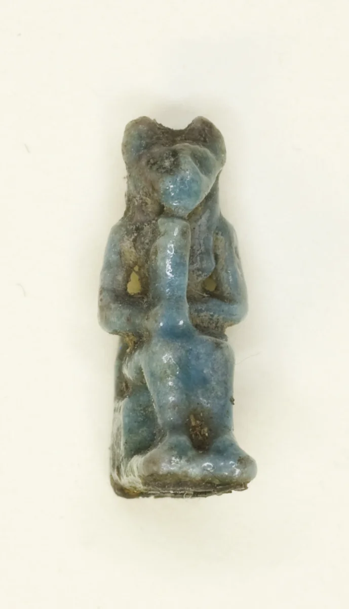 Amulet of the Goddess Bastet by Egyptian, metalwork, -664--332