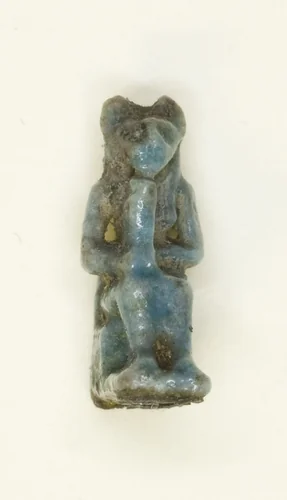 Amulet of the Goddess Bastet by Egyptian, metalwork, -664--332