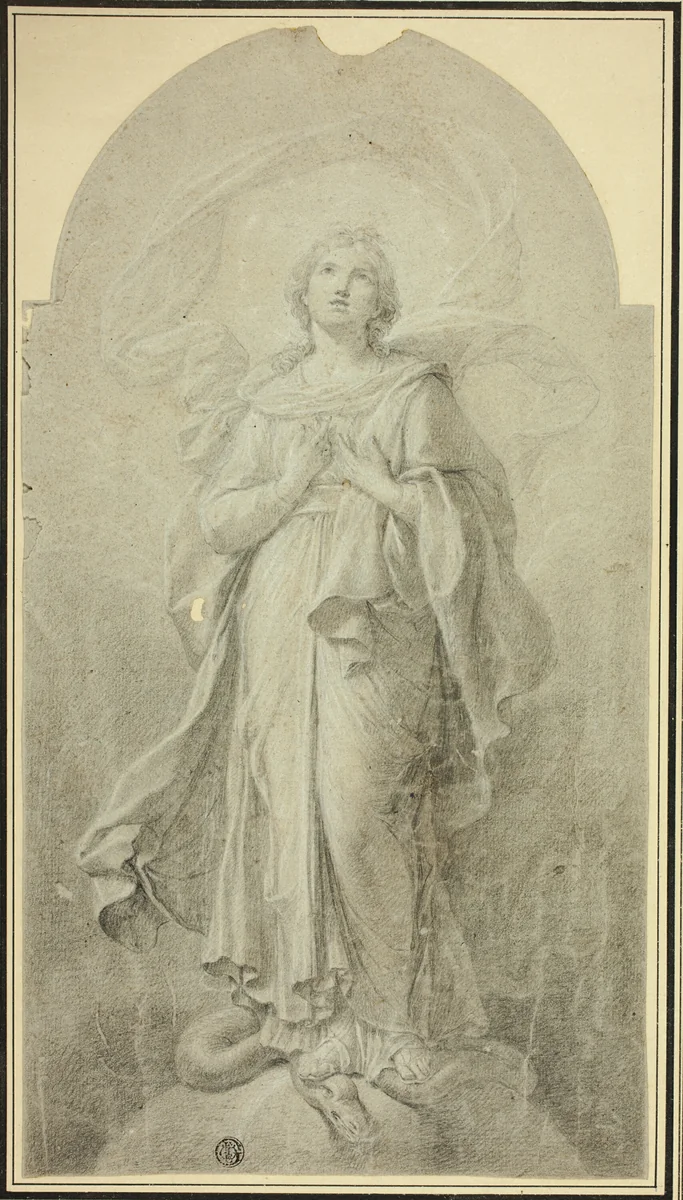 Immaculate Conception by Tommaso Conca, drawing, 1770-1815