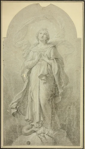 Immaculate Conception by Tommaso Conca, drawing, 1770-1815
