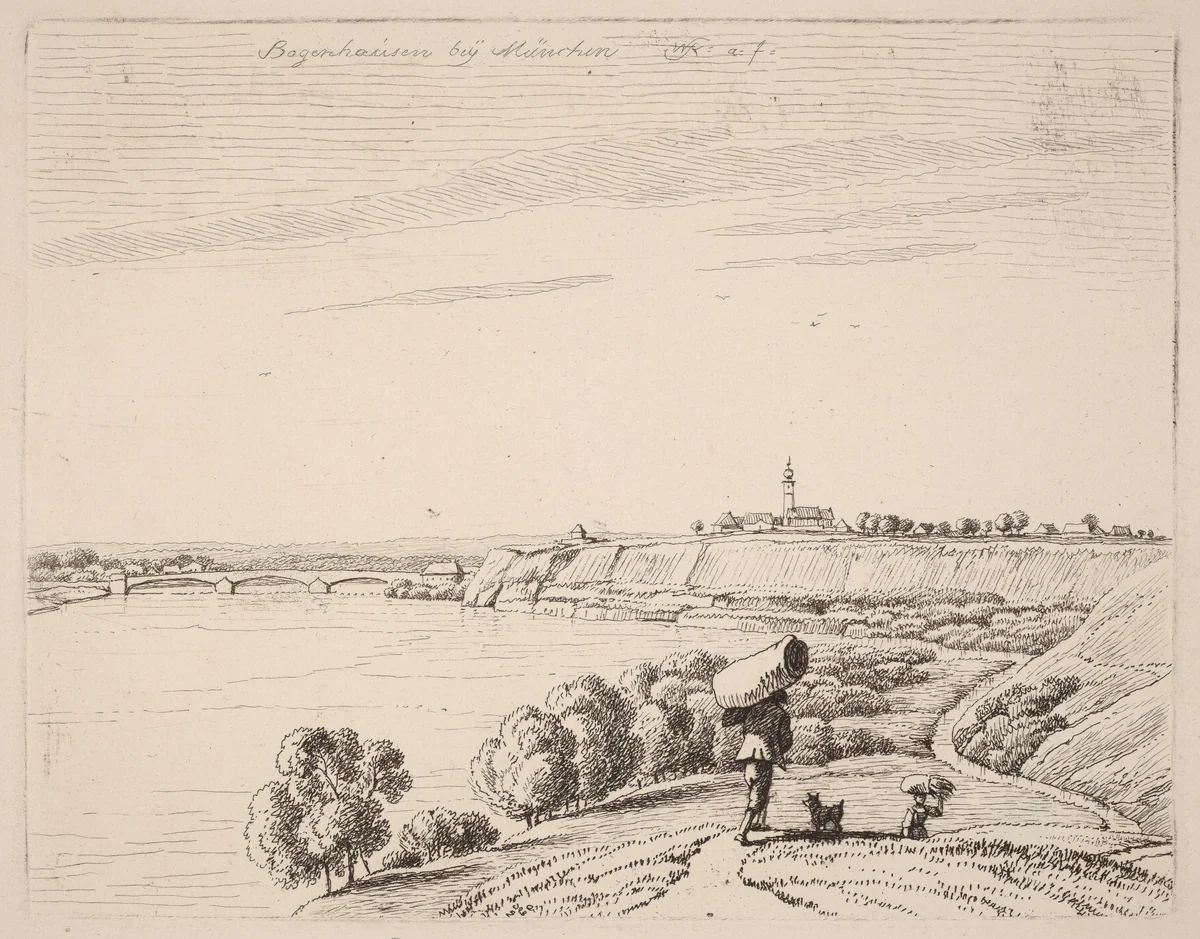 Bogenhausen by Wilhelm von Kobell, print, 1818