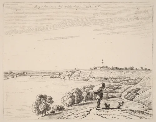 Bogenhausen by Wilhelm von Kobell, print, 1818
