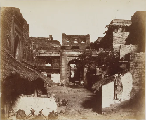 Street in Fatehpur Sikri, India by John Murray, photograph, 1858-1862