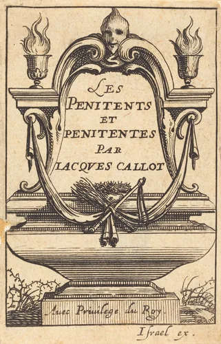 Frontispiece for Callot's "The Penitents" by Abraham Bosse, print, 1627-1637
