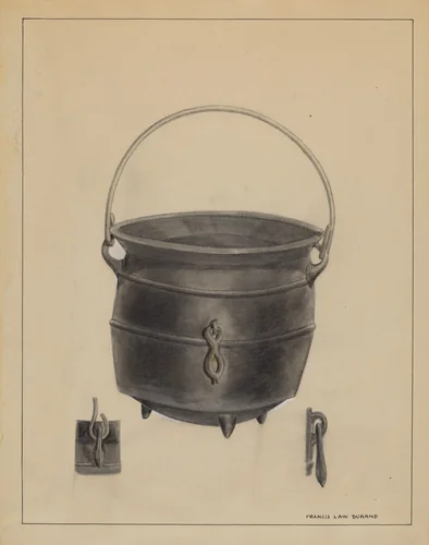 Soup Pot by Francis Law Durand, index of american design, 1936