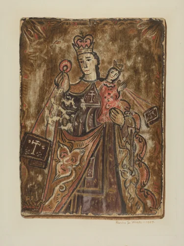 Retablo by Ranka S. Woods, index of american design, 1937