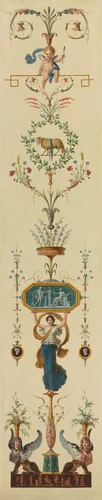 Decorative Panel by Pierre Rousseau, painting, 1790-1799