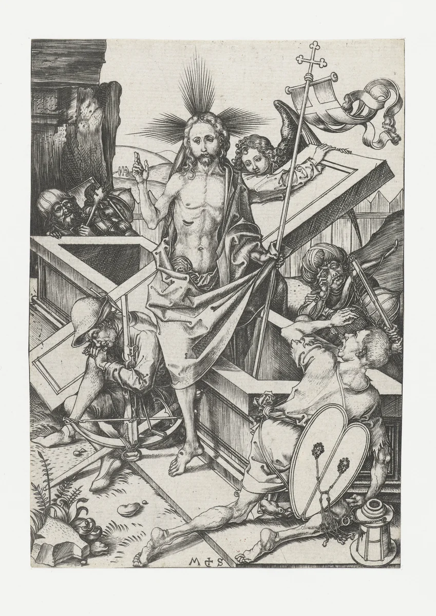 De opstanding by Unknown, print, 1470-1491